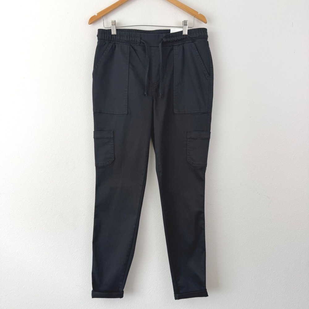 Gorpcore Maurices Weekender Black Cargo Pants Women Sz M Drawstring Stretch
